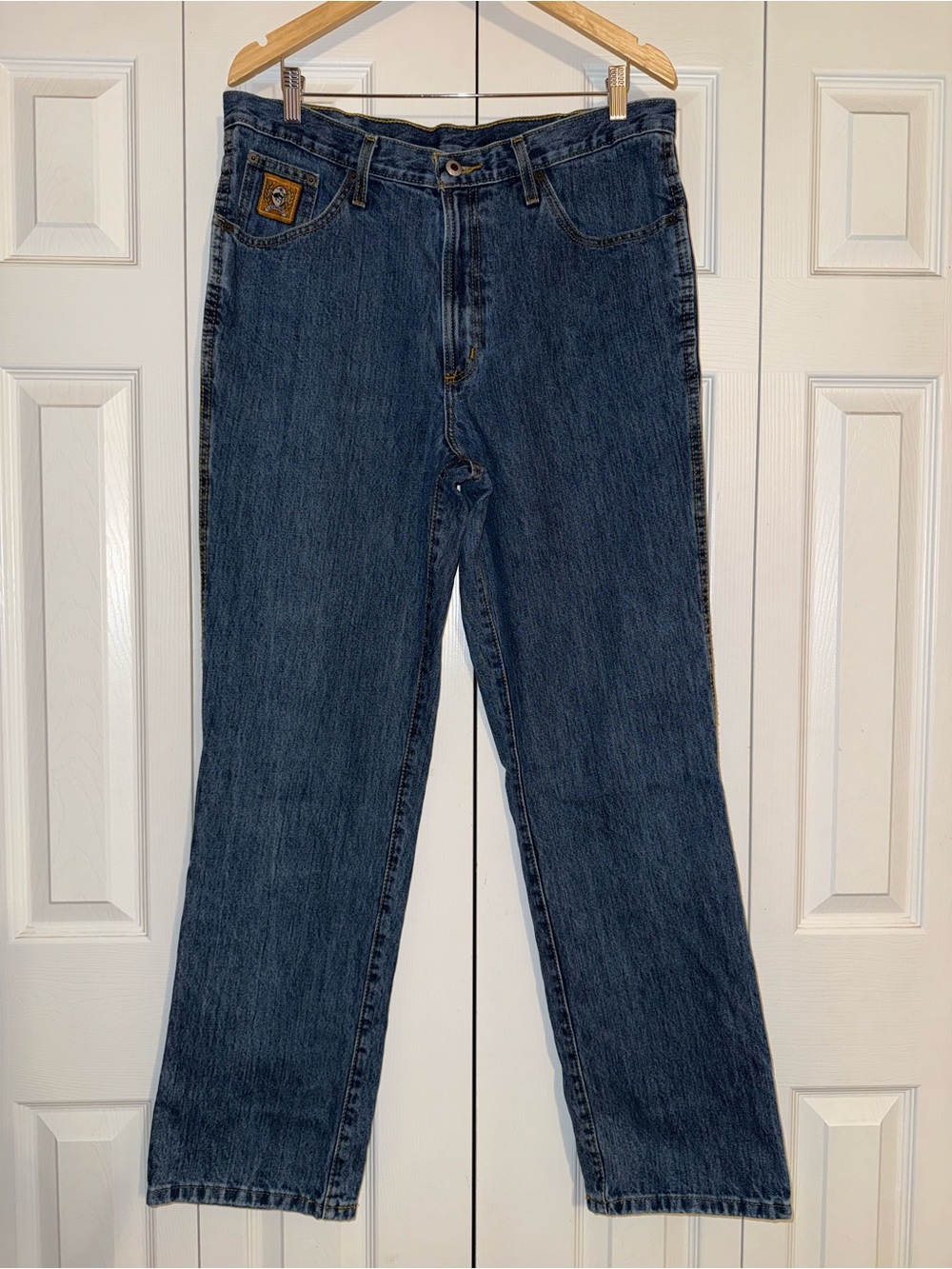 Cinch up straight leg Jean size 35/L33